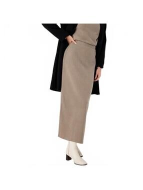 Cozy Cotton Blend Maxi Column Skirt Old Navy Brown NWT XS Petite